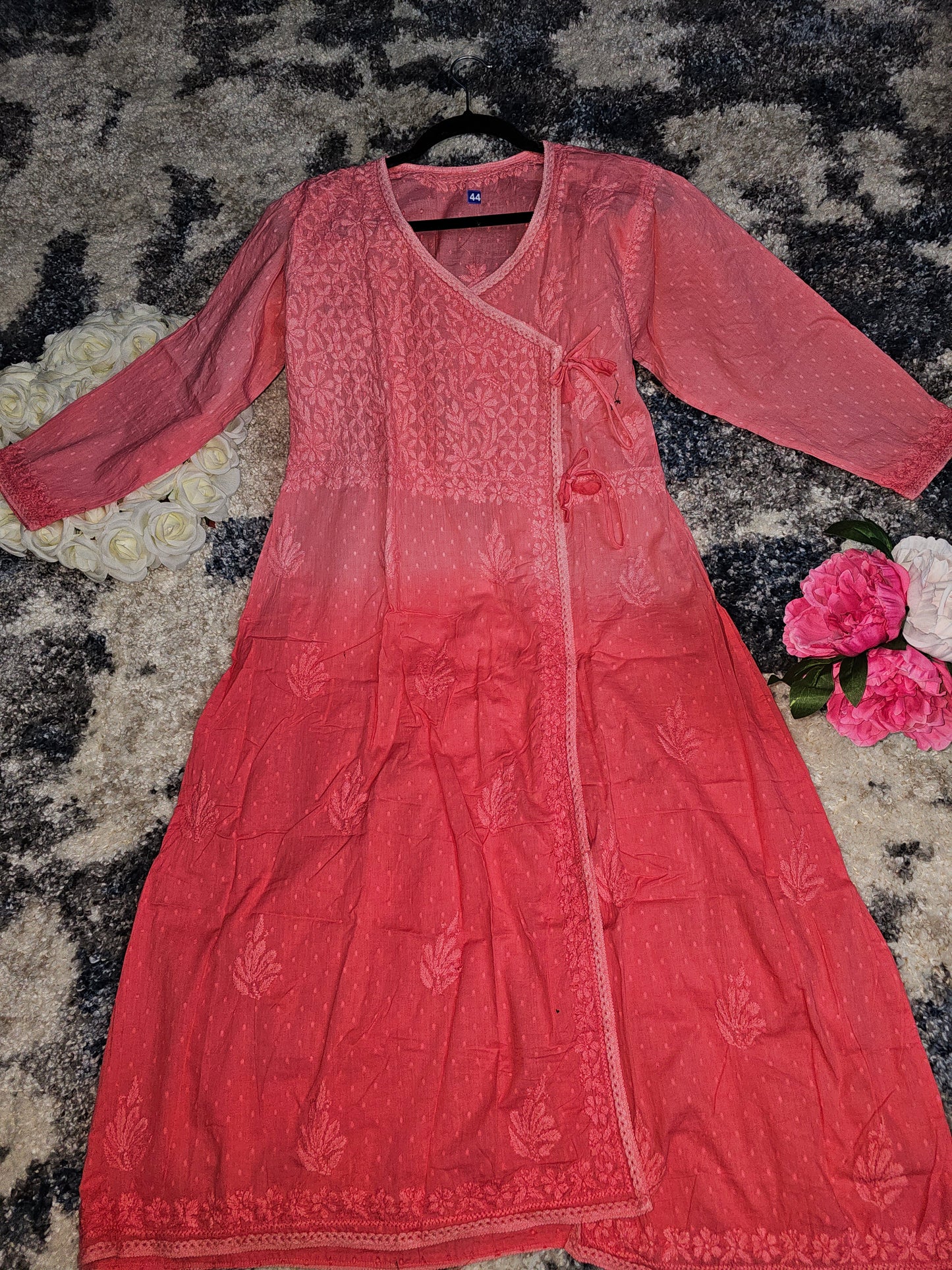 Cotton Lucknowi Chikan Kari Kurti Style 2