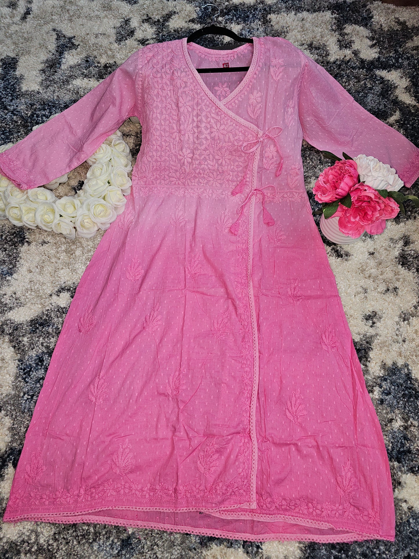 Cotton Lucknowi Chikan Kari Kurti Style 2