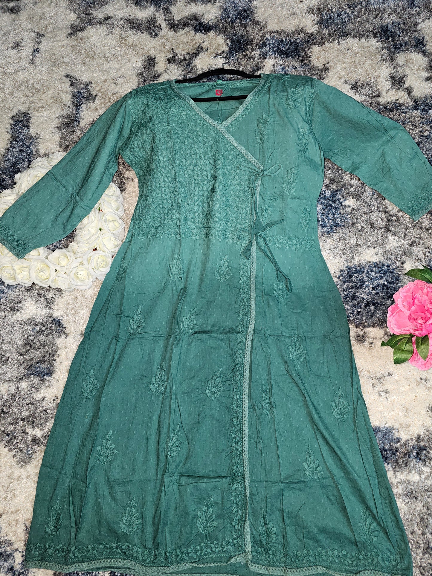 Cotton Lucknowi Chikan Kari Kurti Style 2